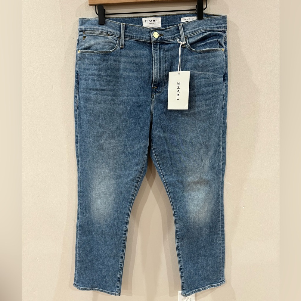 Frame le high straight jeans size 33 NWT - Picture 4 of 12